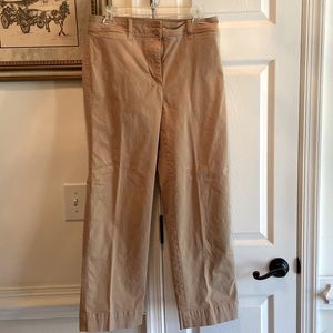 Talbots 6 Petite Tan Wide Leg Chino Pants